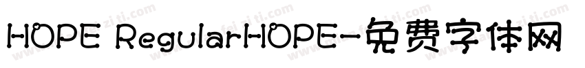HOPE RegularHOPE字体转换